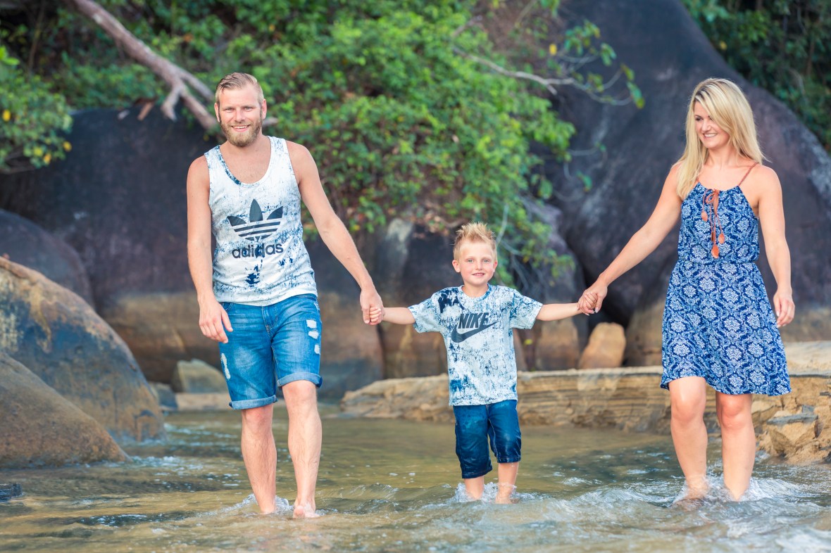 family photoshoot at khaolak phangnga thailand