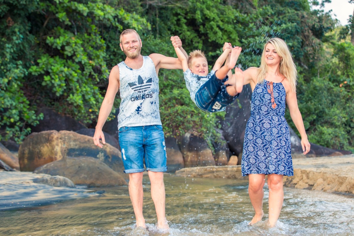 family photoshoot at khaolak phangnga thailand