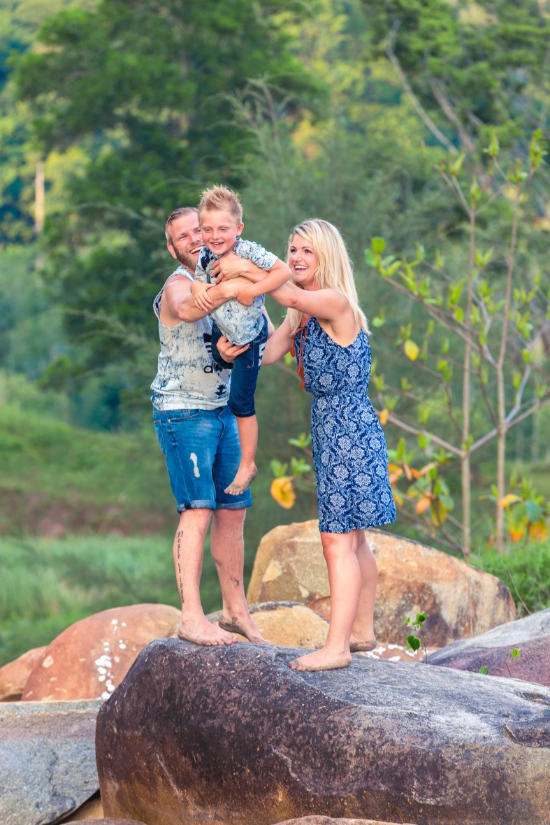 family photoshoot at khaolak phangnga thailand