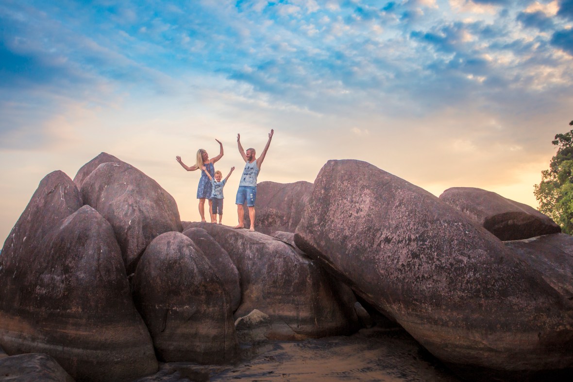 family photoshoot at khaolak phangnga thailand
