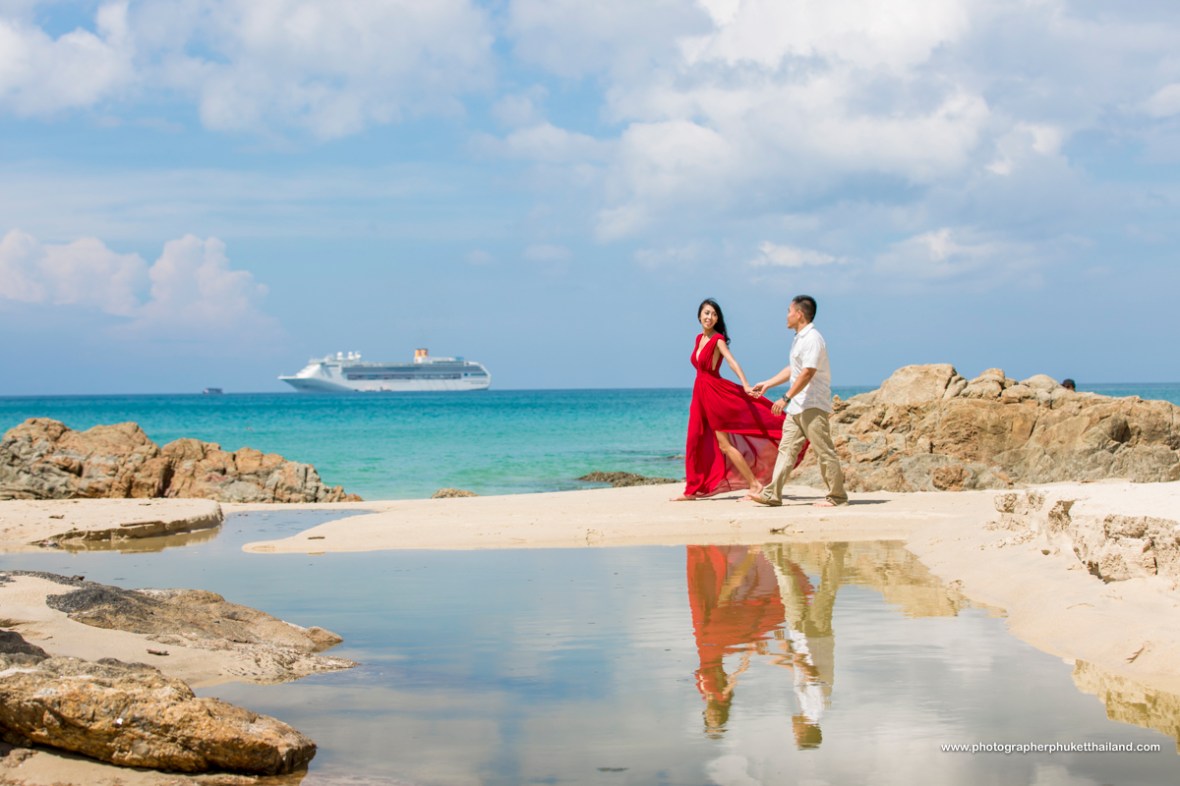 couple photography at patong beach phuket thailand