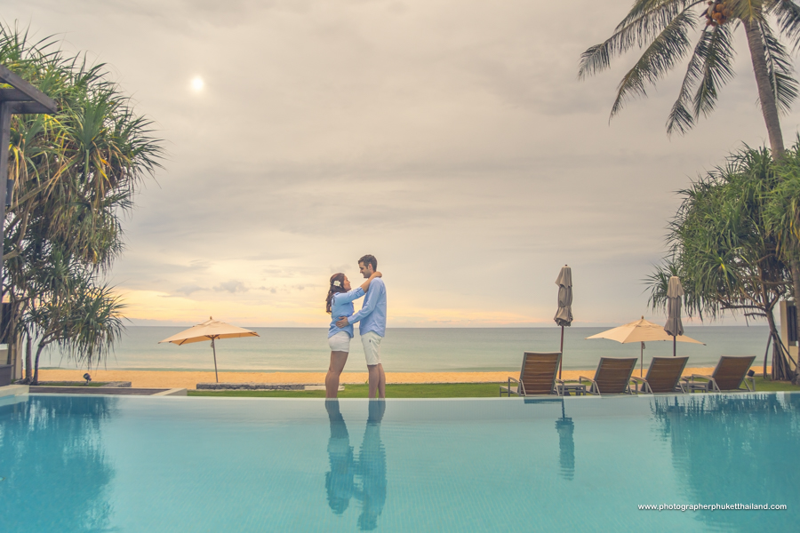 engagement photoshoot at Natai beach Phang-Nga