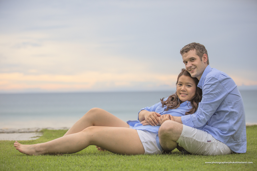 engagement photoshoot at Natai beach Phang-Nga