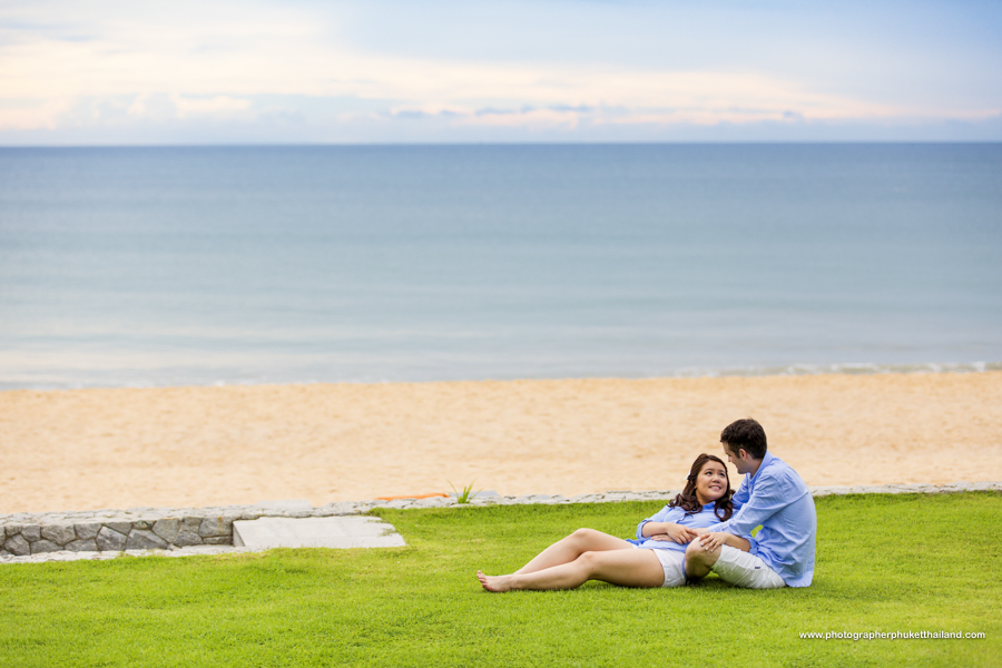 engagement photoshoot at Natai beach Phang-Nga