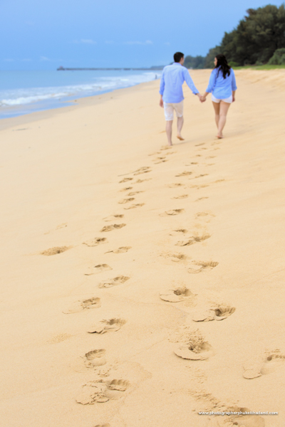 engagement photoshoot at Natai beach Phang-Nga