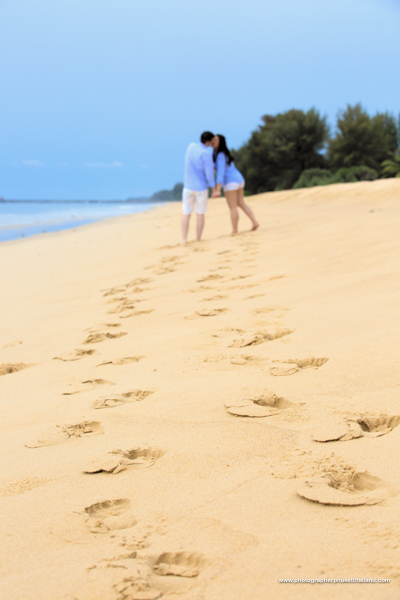 engagement photoshoot at Natai beach Phang-Nga