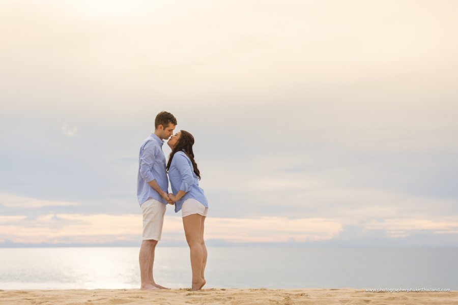 engagement photoshoot at Natai beach Phang-Nga