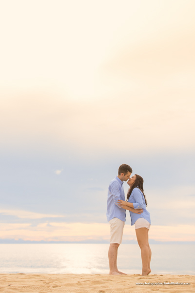 engagement photoshoot at Natai beach Phang-Nga