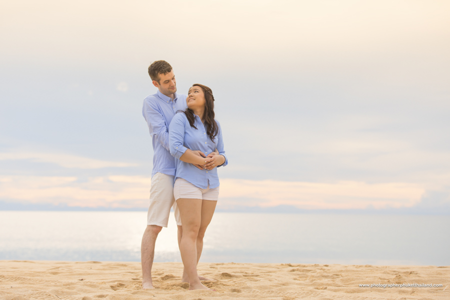 engagement photoshoot at Natai beach Phang-Nga