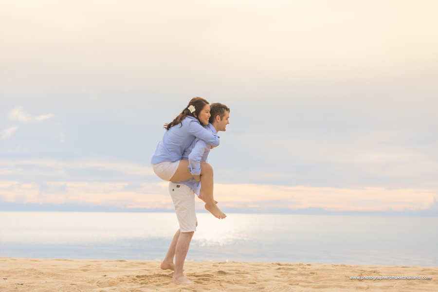 engagement photoshoot at Natai beach Phang-Nga