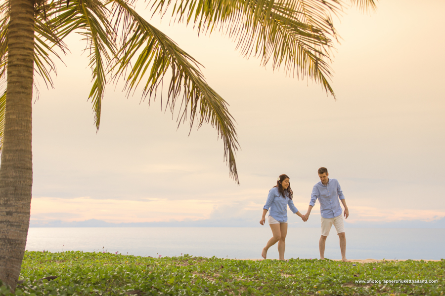 engagement photoshoot at Natai beach Phang-Nga