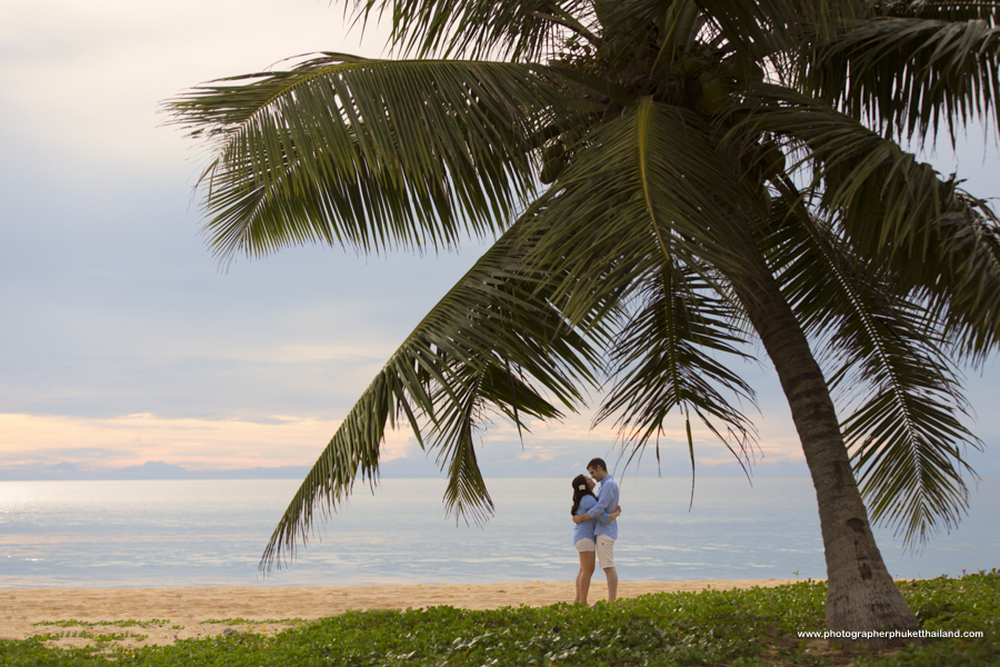 engagement photoshoot at Natai beach Phang-Nga