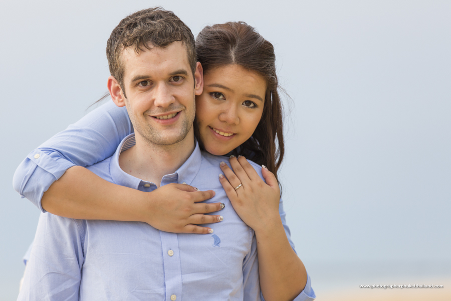 engagement photoshoot at Natai beach Phang-Nga