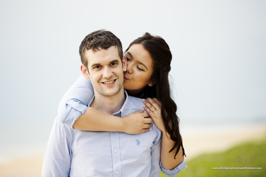 engagement photoshoot at Natai beach Phang-Nga