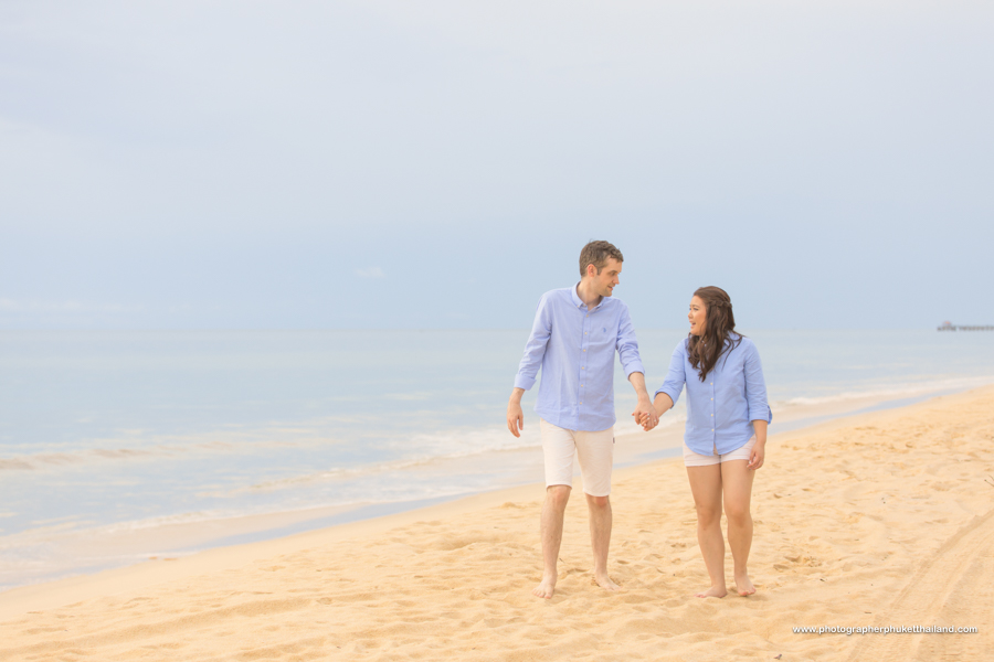 engagement photoshoot at Natai beach Phang-Nga