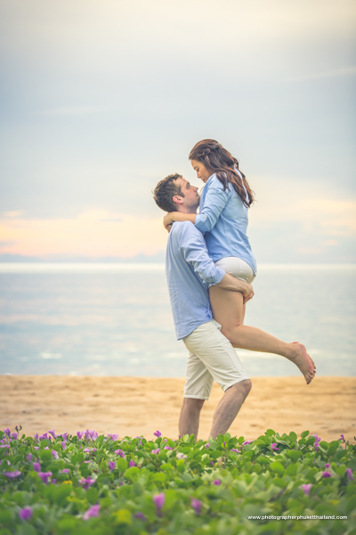engagement photoshoot at Natai beach Phang-Nga
