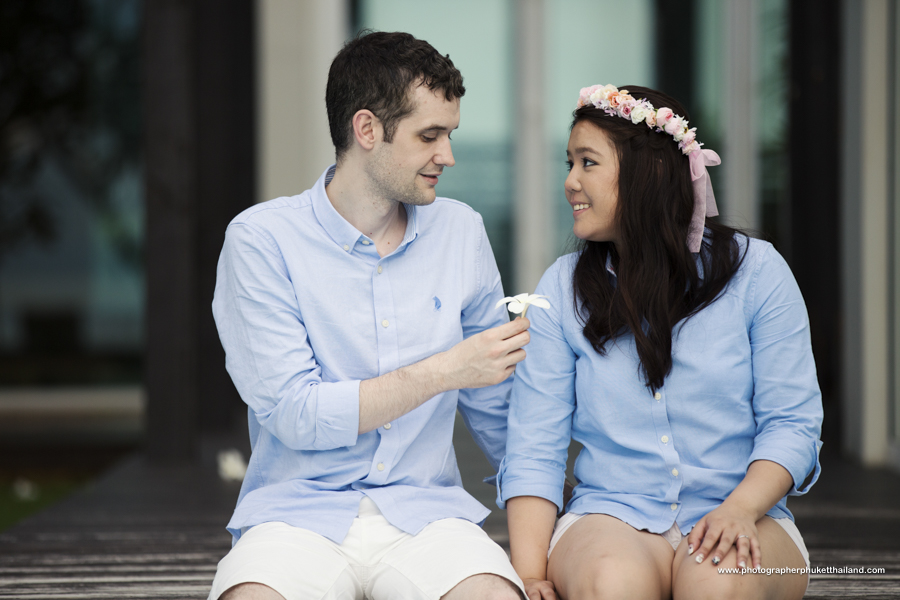 engagement photoshoot at Natai beach Phang-Nga