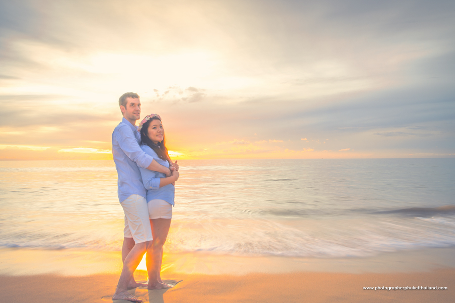 engagement photoshoot at Natai beach Phang-Nga