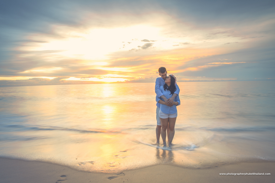 engagement photoshoot at Natai beach Phang-Nga