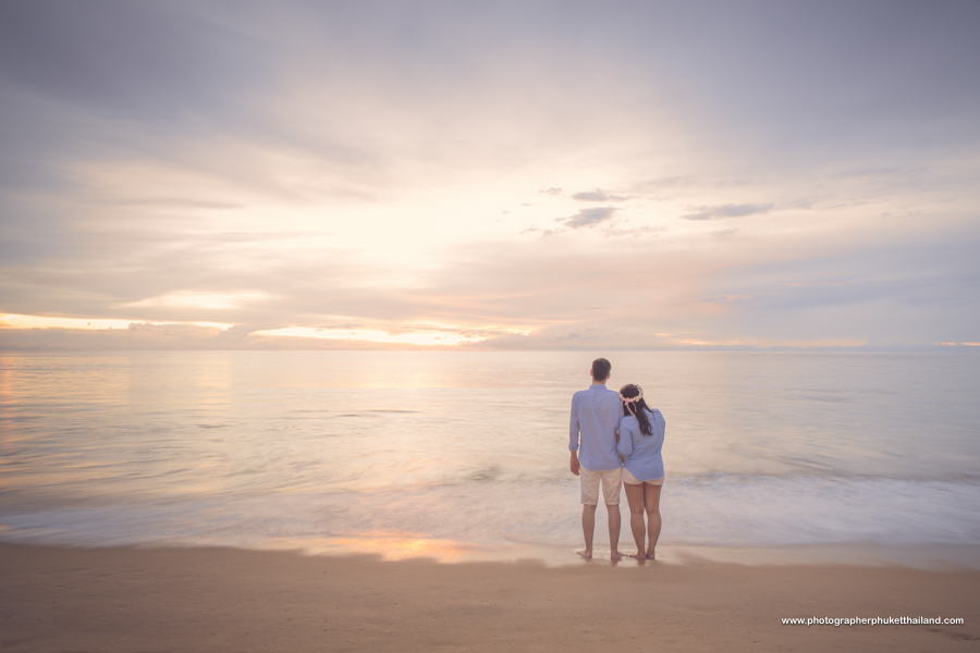 engagement photoshoot at Natai beach Phang-Nga