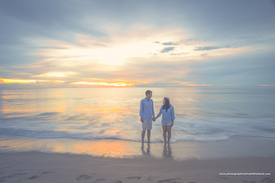 engagement photoshoot at Natai beach Phang-Nga