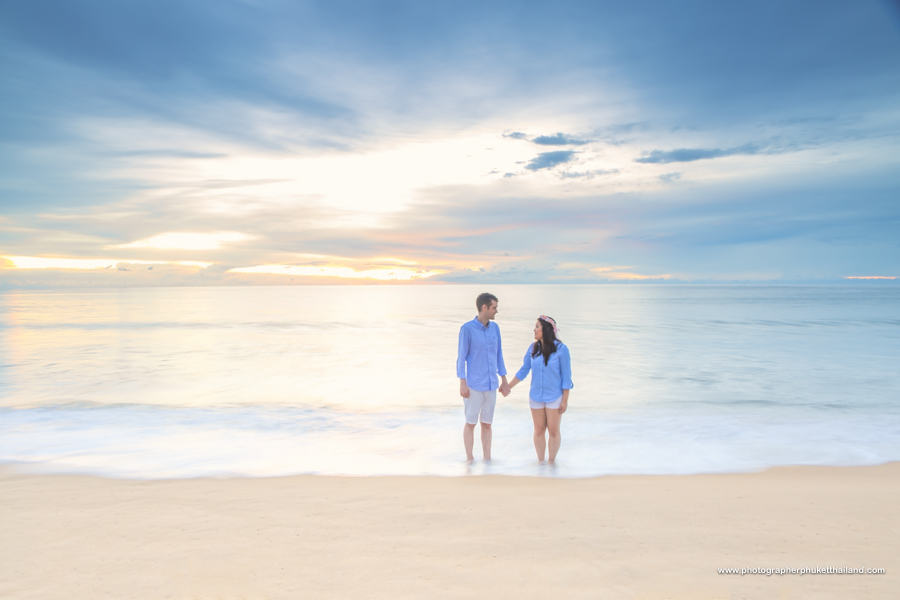 engagement photoshoot at Natai beach Phang-Nga