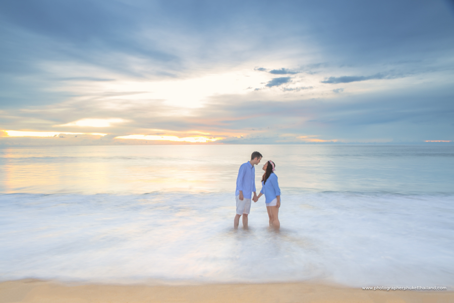engagement photoshoot at Natai beach Phang-Nga