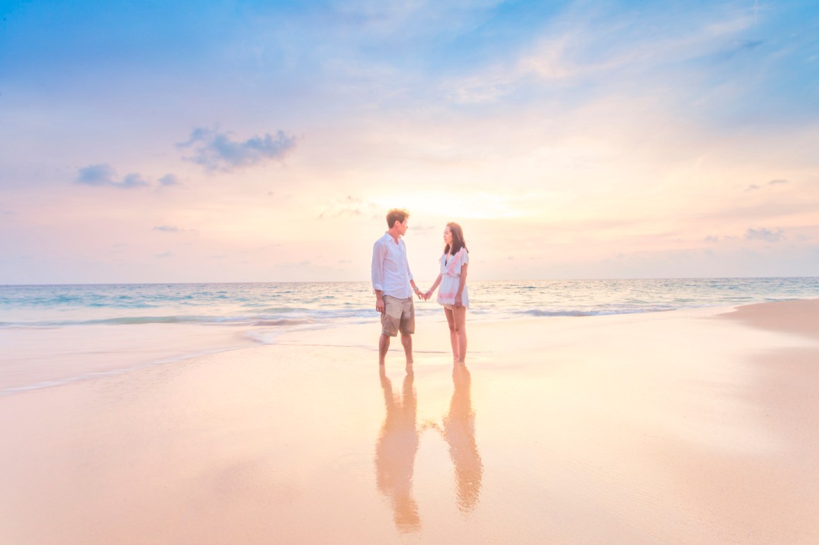 engagement photoshoot at naithon beach phuket