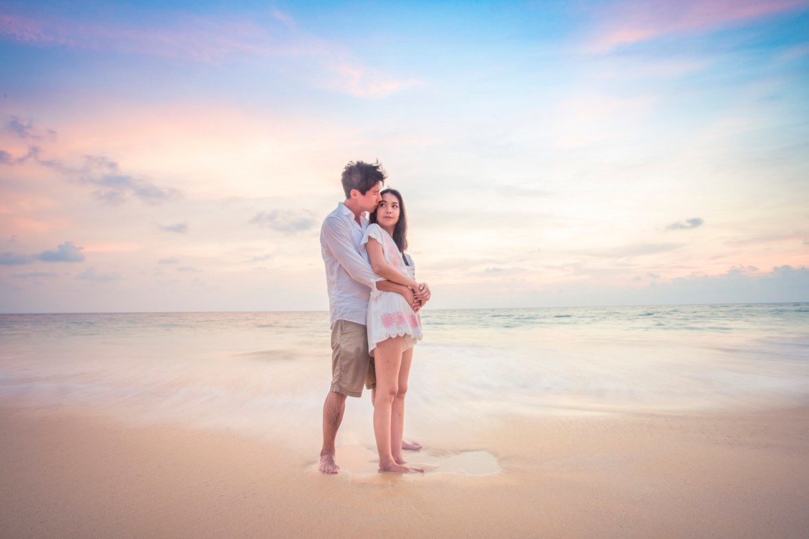 engagement photoshoot at naithon beach phuket