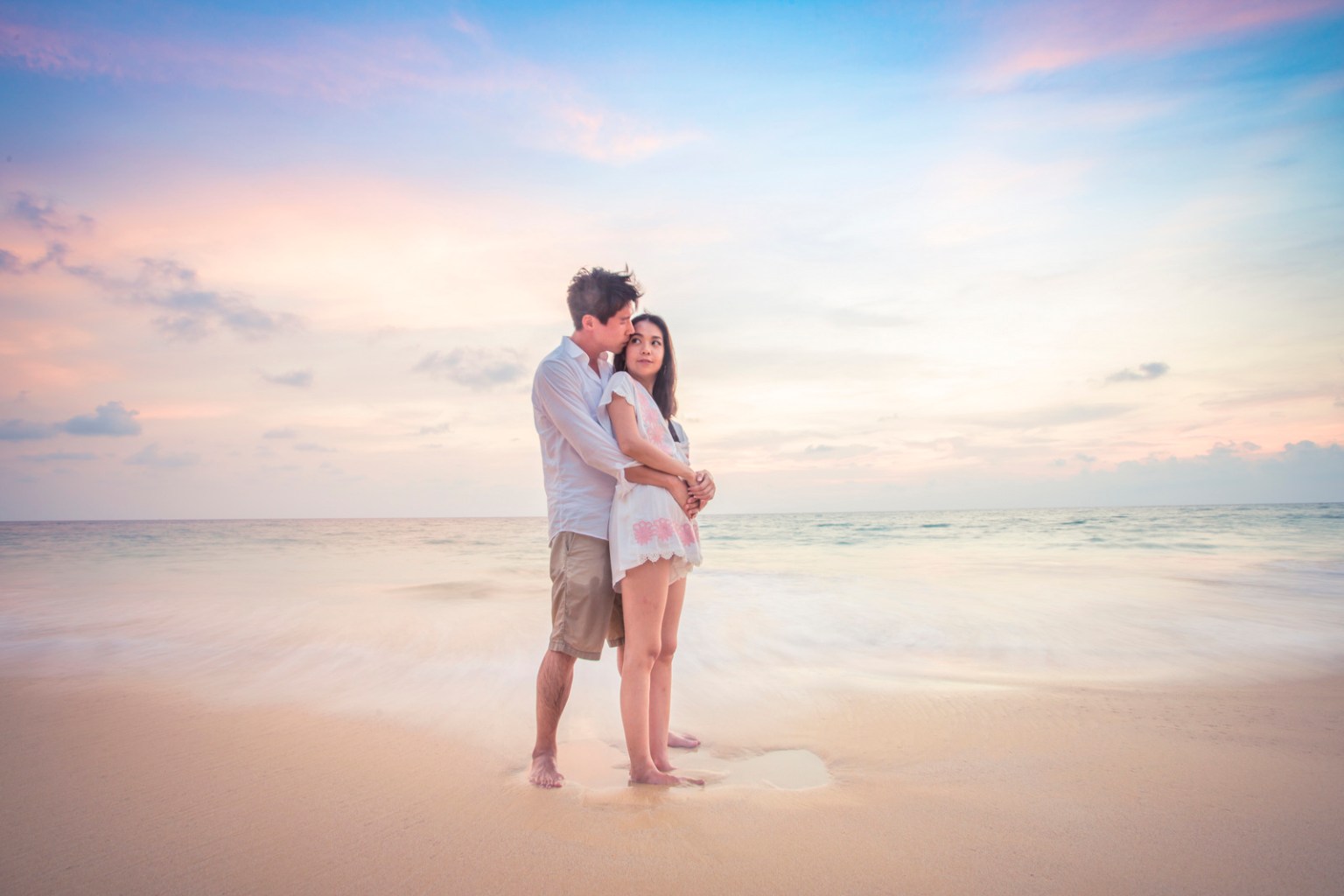 engagement photoshoot at naithon beach phuket