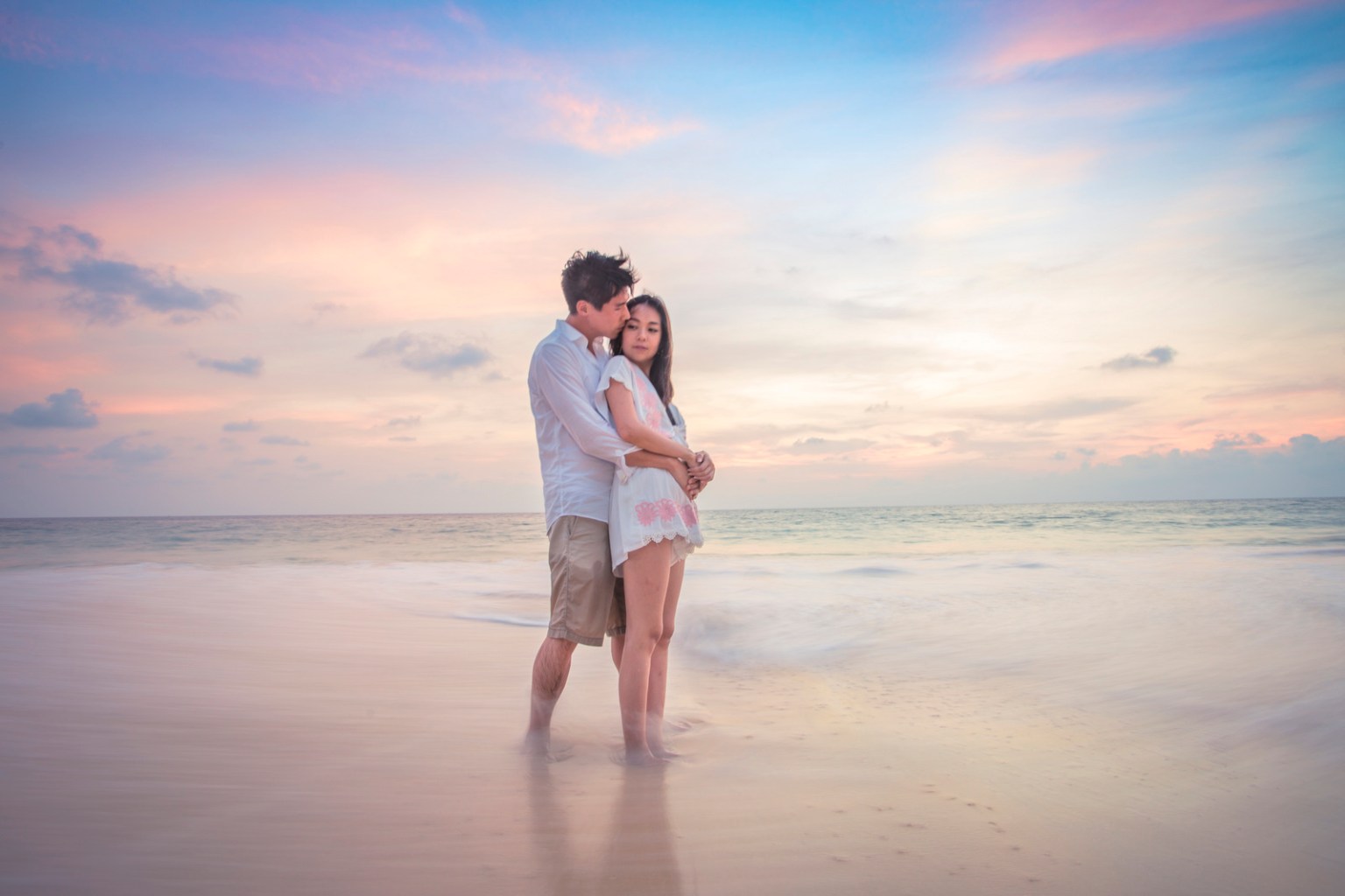 engagement photoshoot at naithon beach phuket