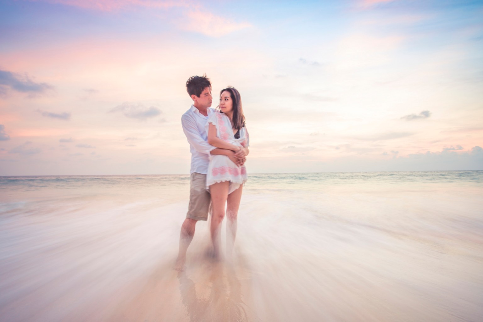 engagement photoshoot at naithon beach phuket