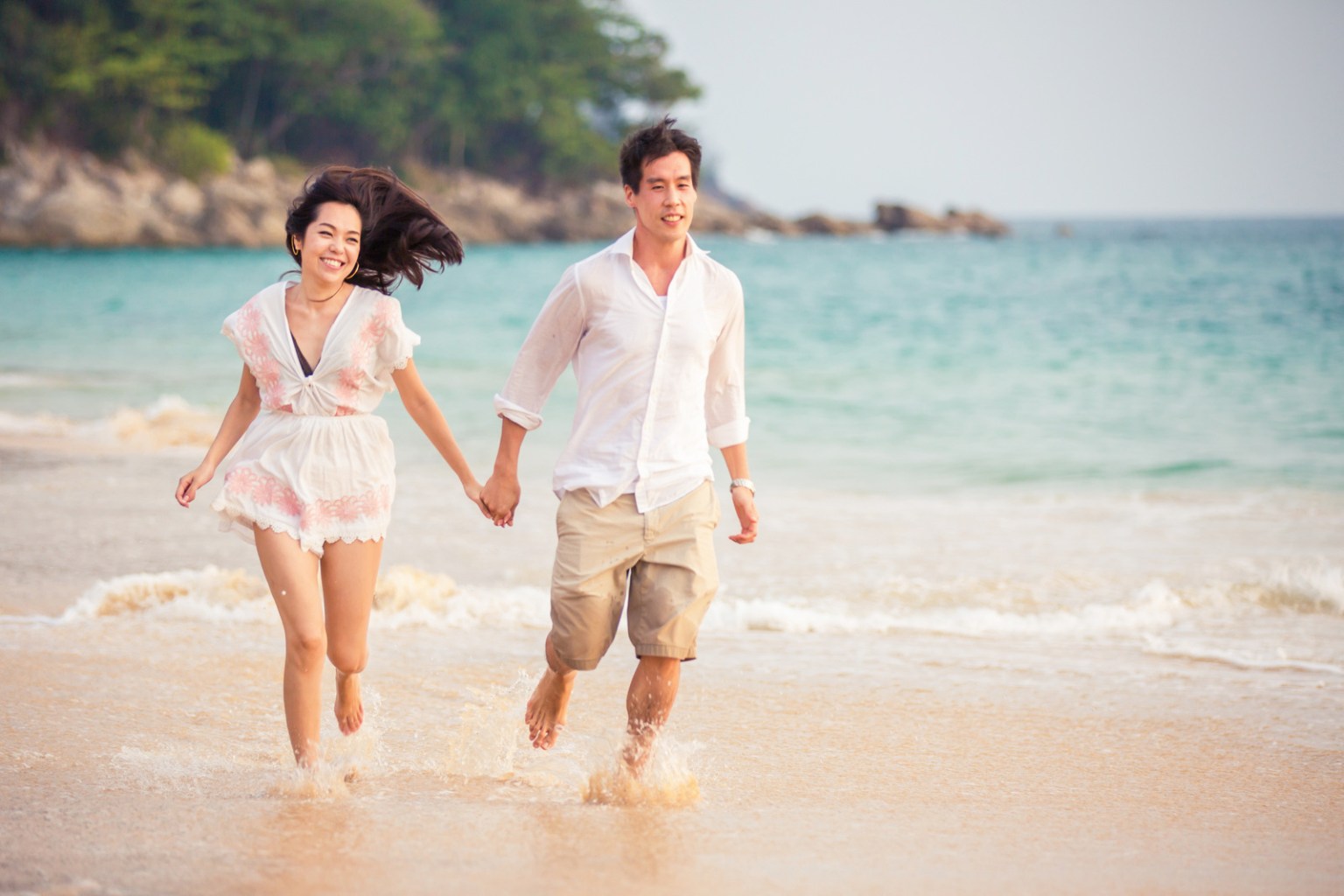 engagement photoshoot at naithon beach phuket