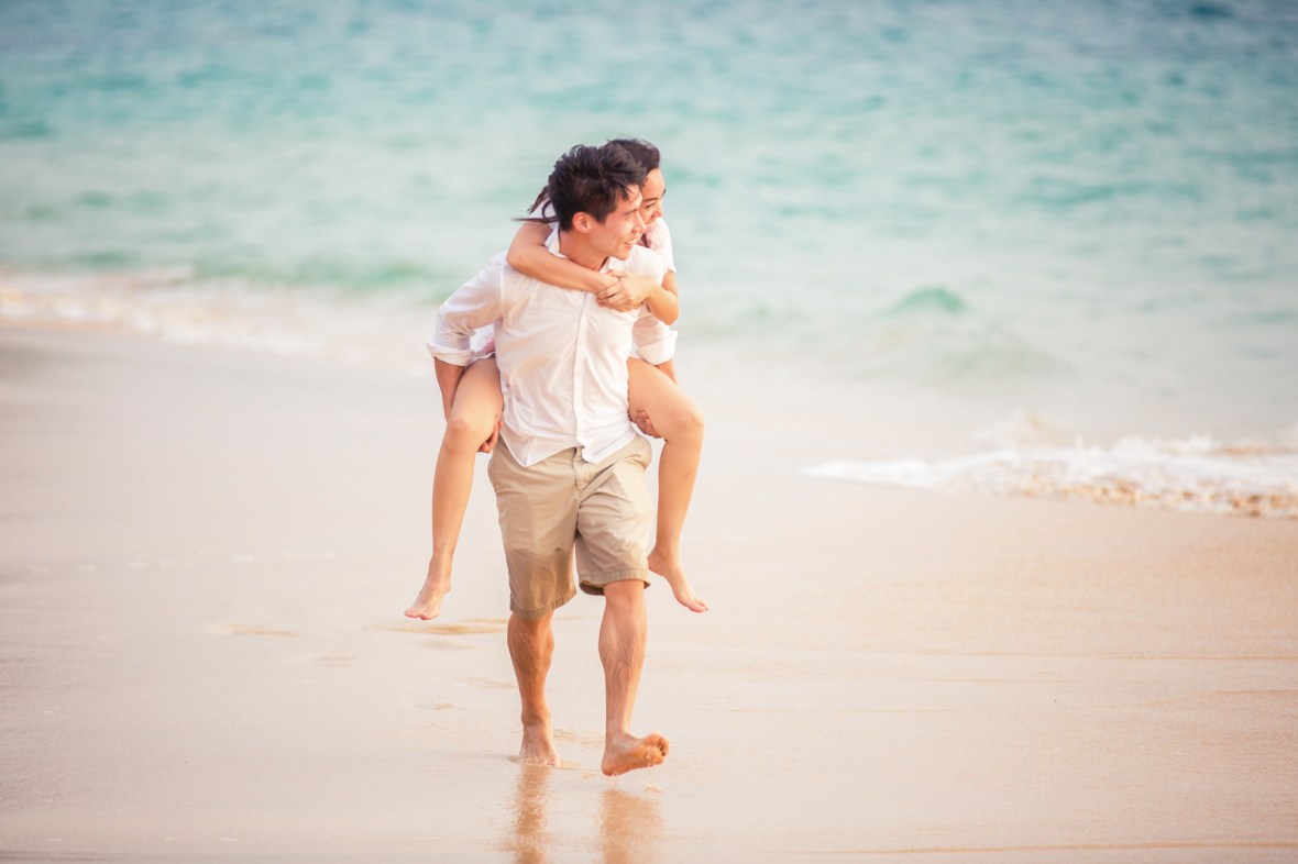 engagement photoshoot at naithon beach phuket
