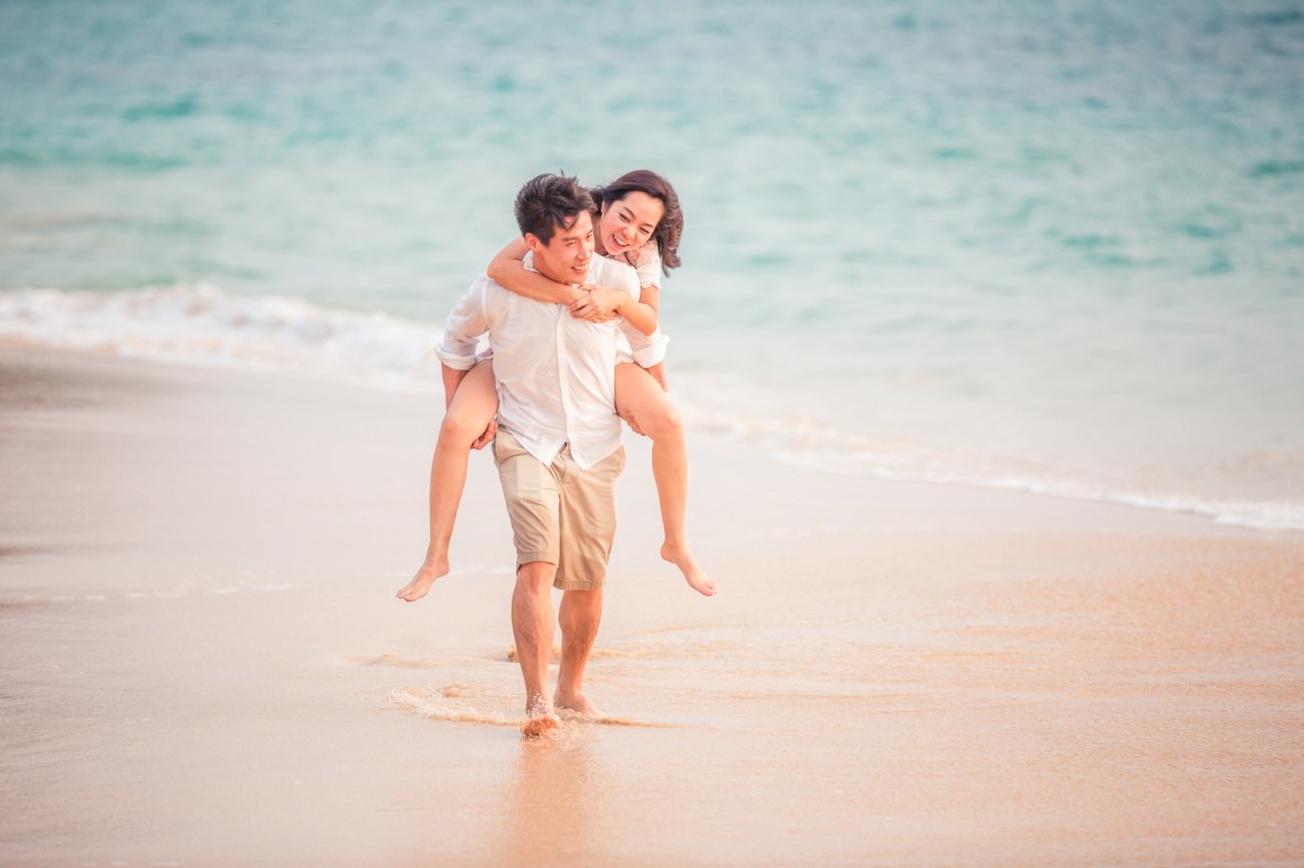 engagement photoshoot at naithon beach phuket