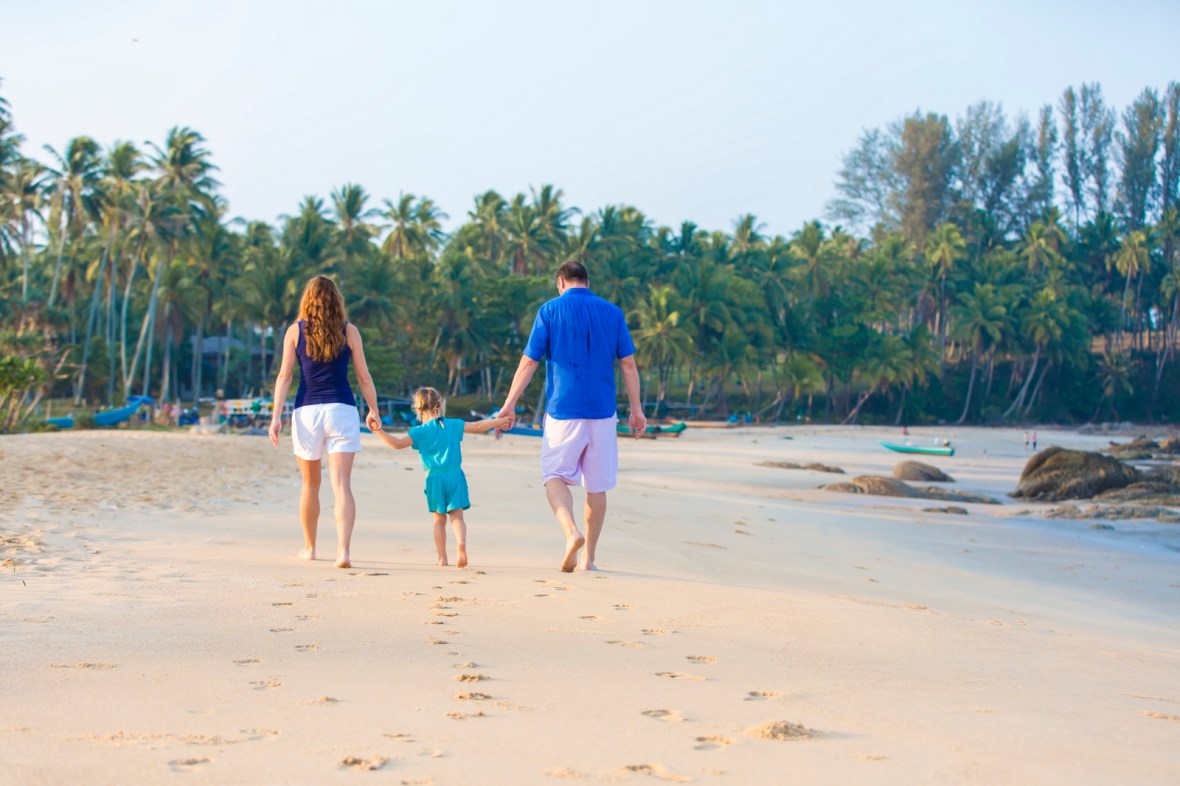 family photography at Sava natai beach phangnga thailand
