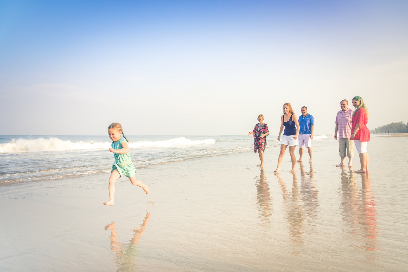 family photography at Sava natai beach phangnga thailand