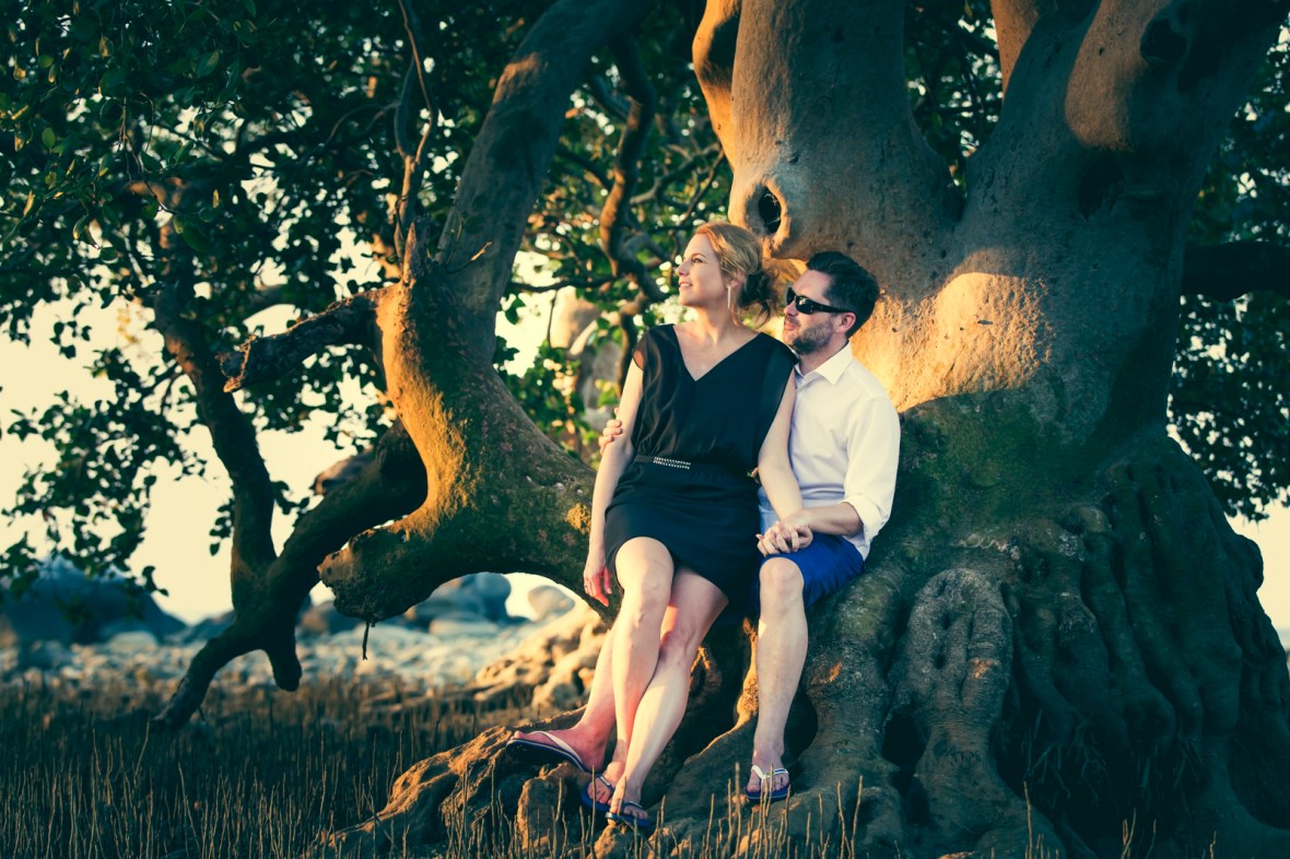 Honeymoon couple photoshoot at koh pling Nai yang beach Phuket