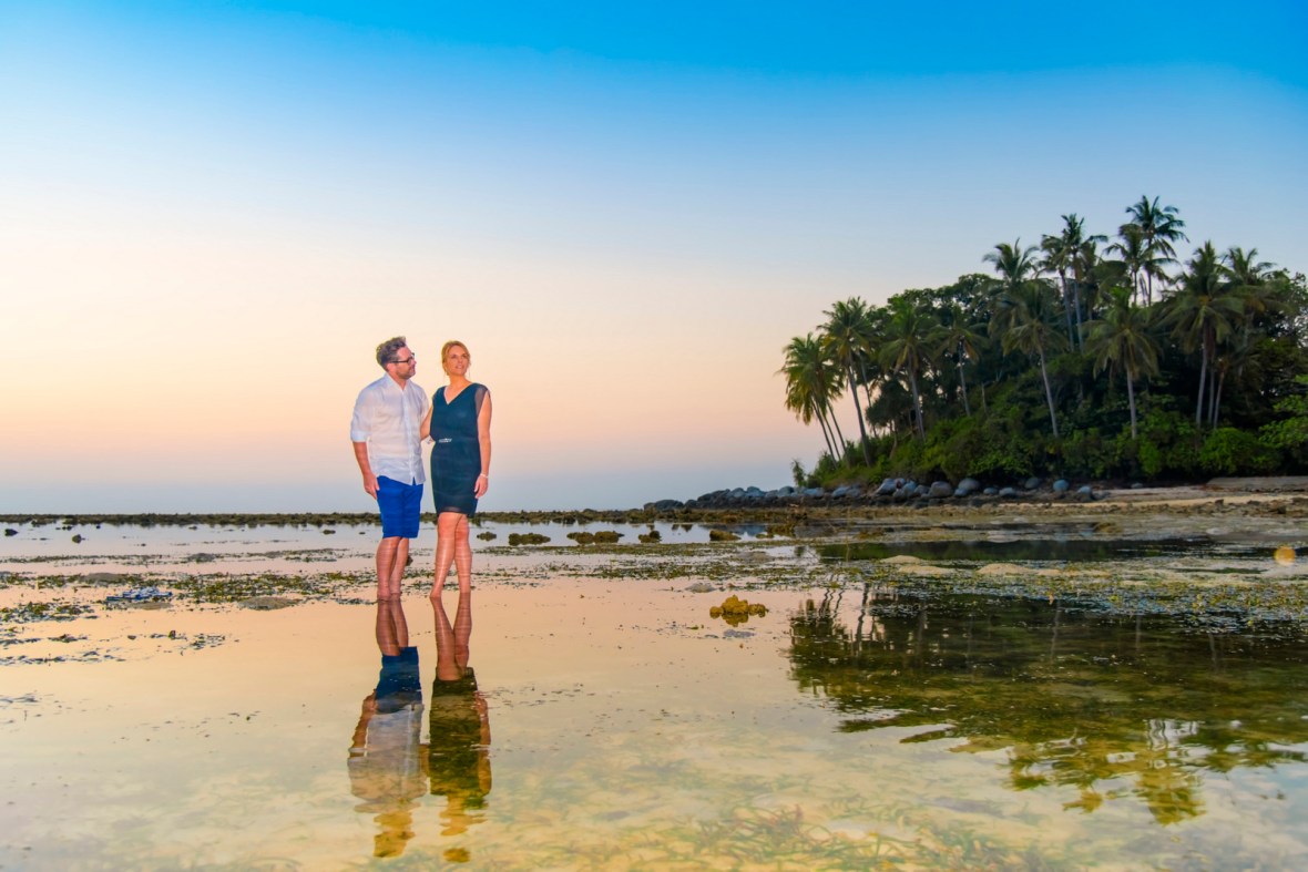 Honeymoon couple photoshoot at koh pling Nai yang beach Phuket