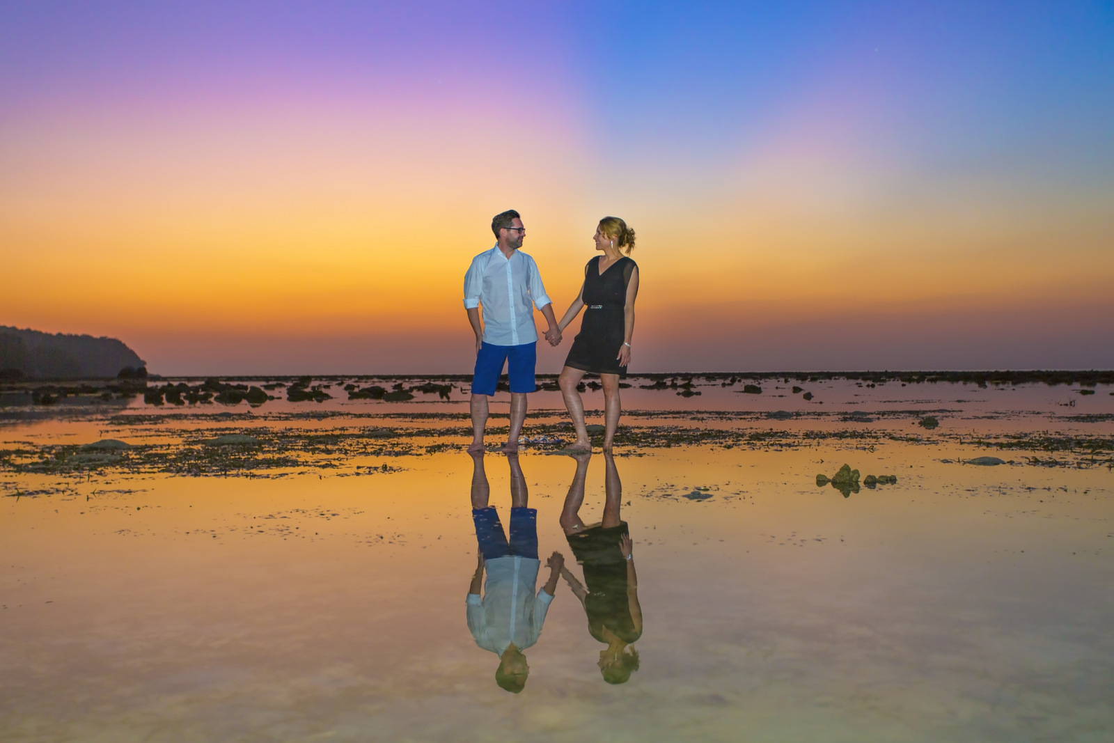 Honeymoon couple photoshoot at koh pling Nai yang beach Phuket
