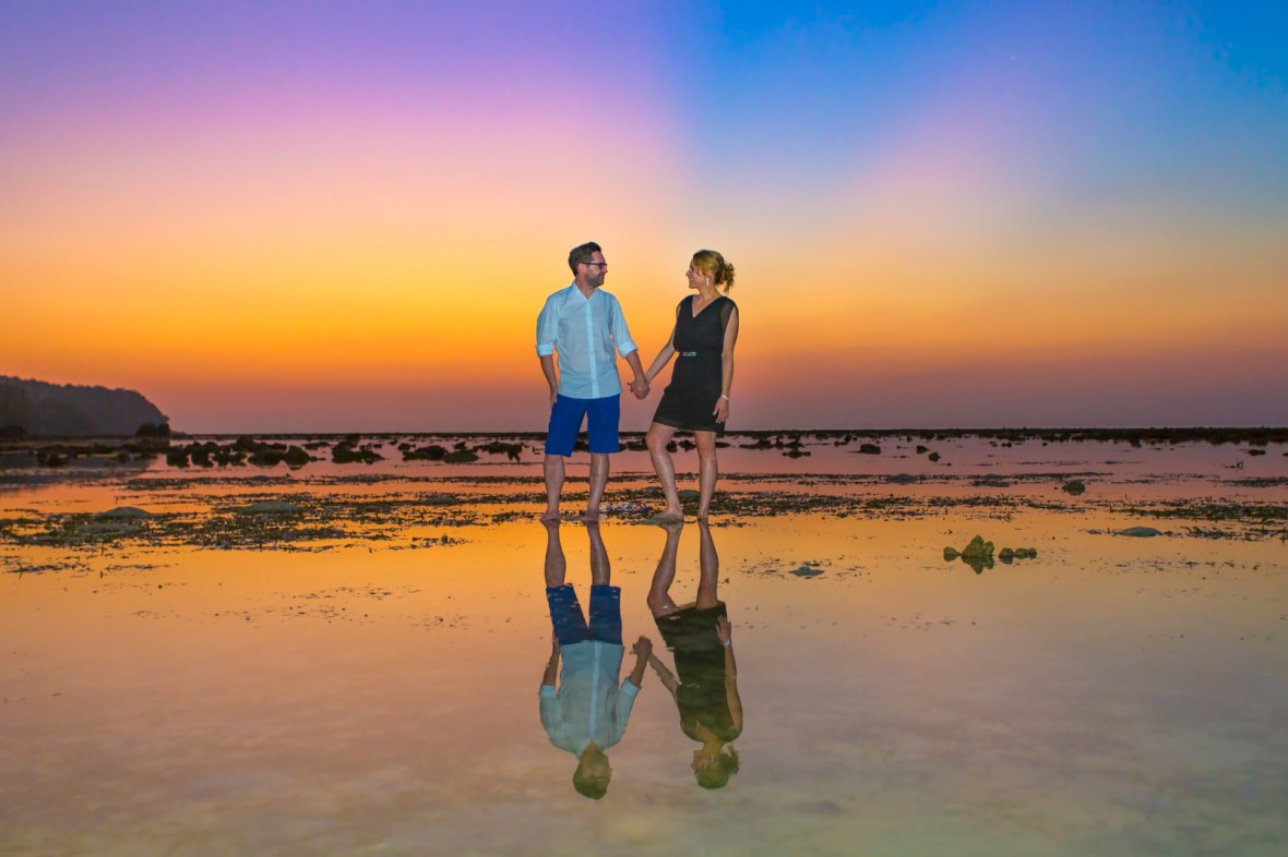 Honeymoon couple photoshoot at koh pling Nai yang beach Phuket