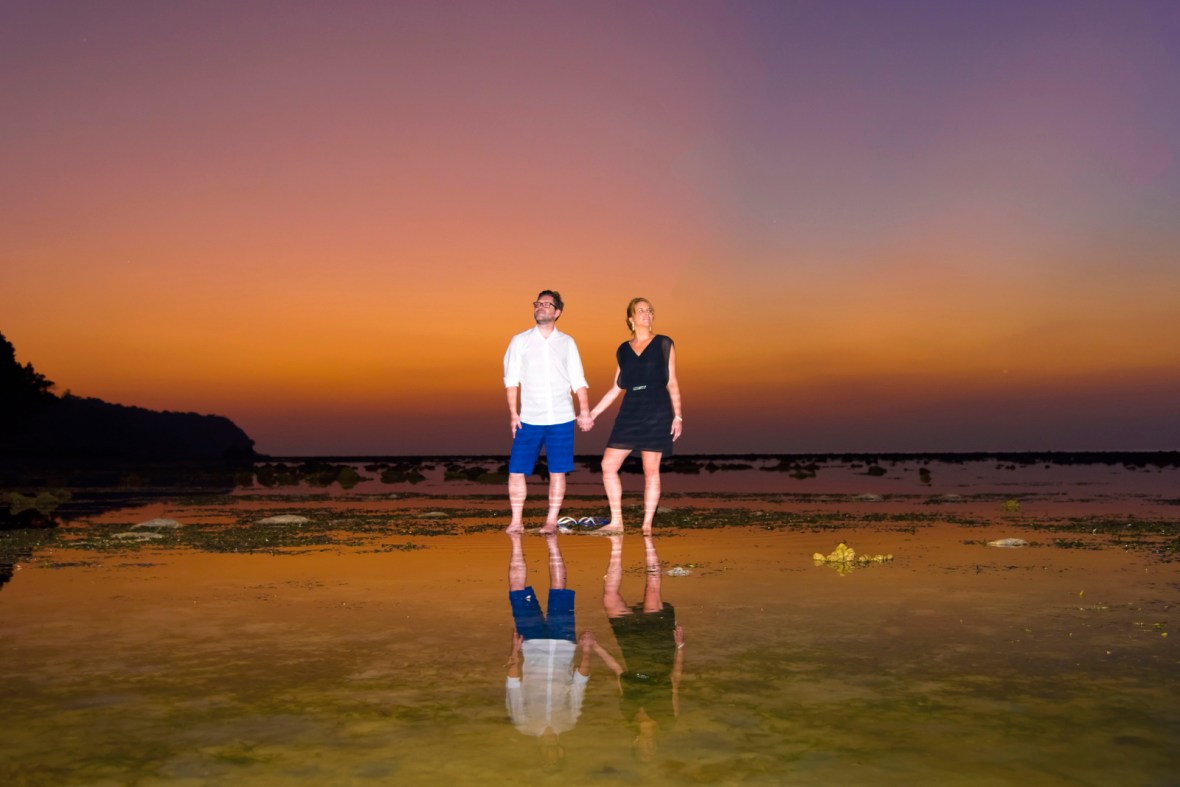 Honeymoon couple photoshoot at koh pling Nai yang beach Phuket