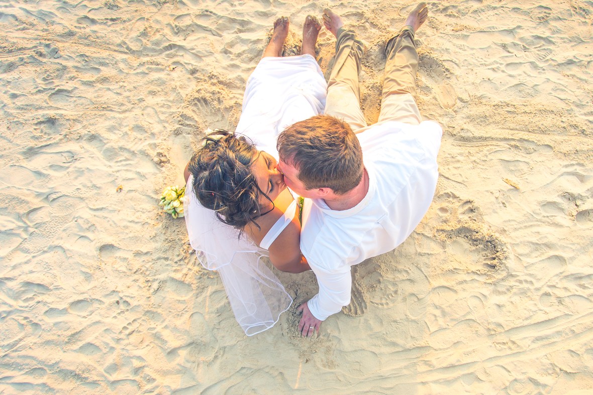 wedding photo session at Railay beach Krabi Thailand