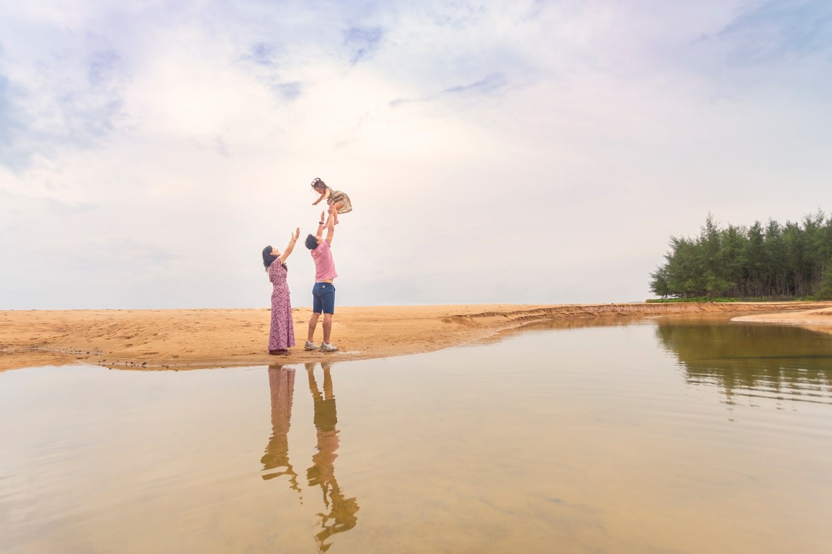family photo shooting at khao lak phang nga thailand