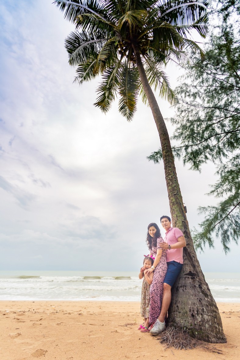family photo shooting at khao lak phang nga thailand