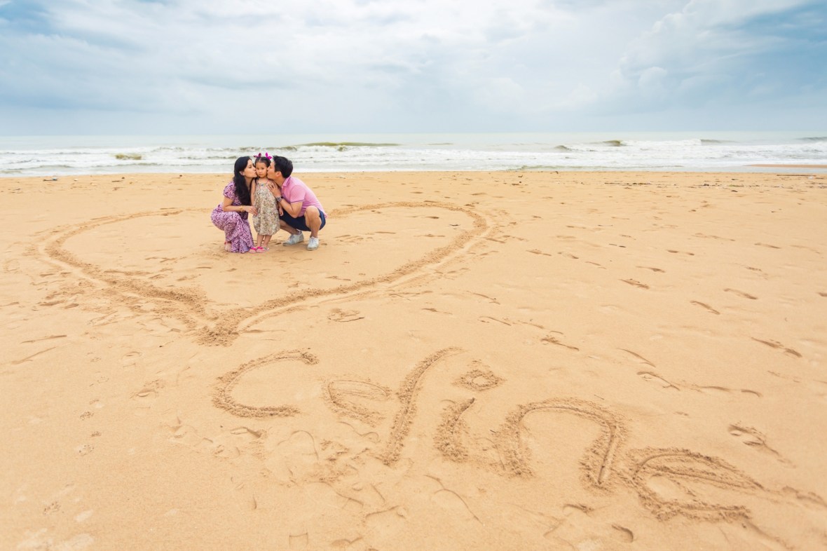 family photo shooting at khao lak phang nga thailand