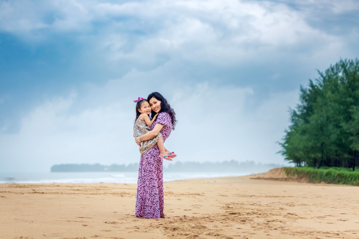 family photo shooting at khao lak phang nga thailand