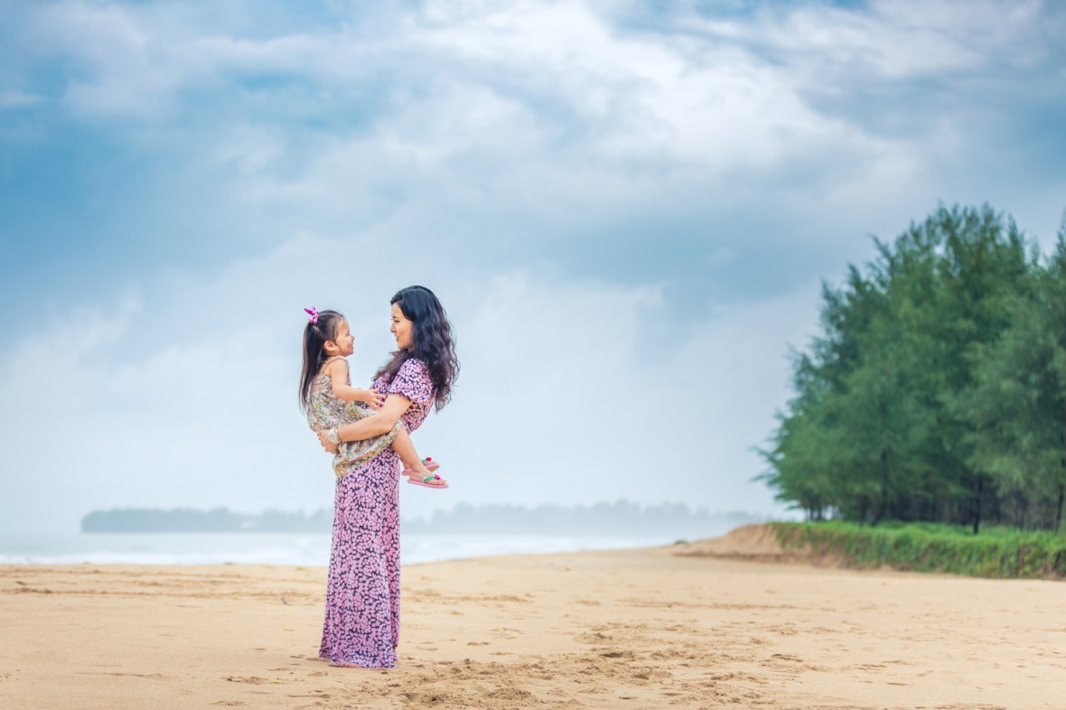 family photo shooting at khao lak phang nga thailand