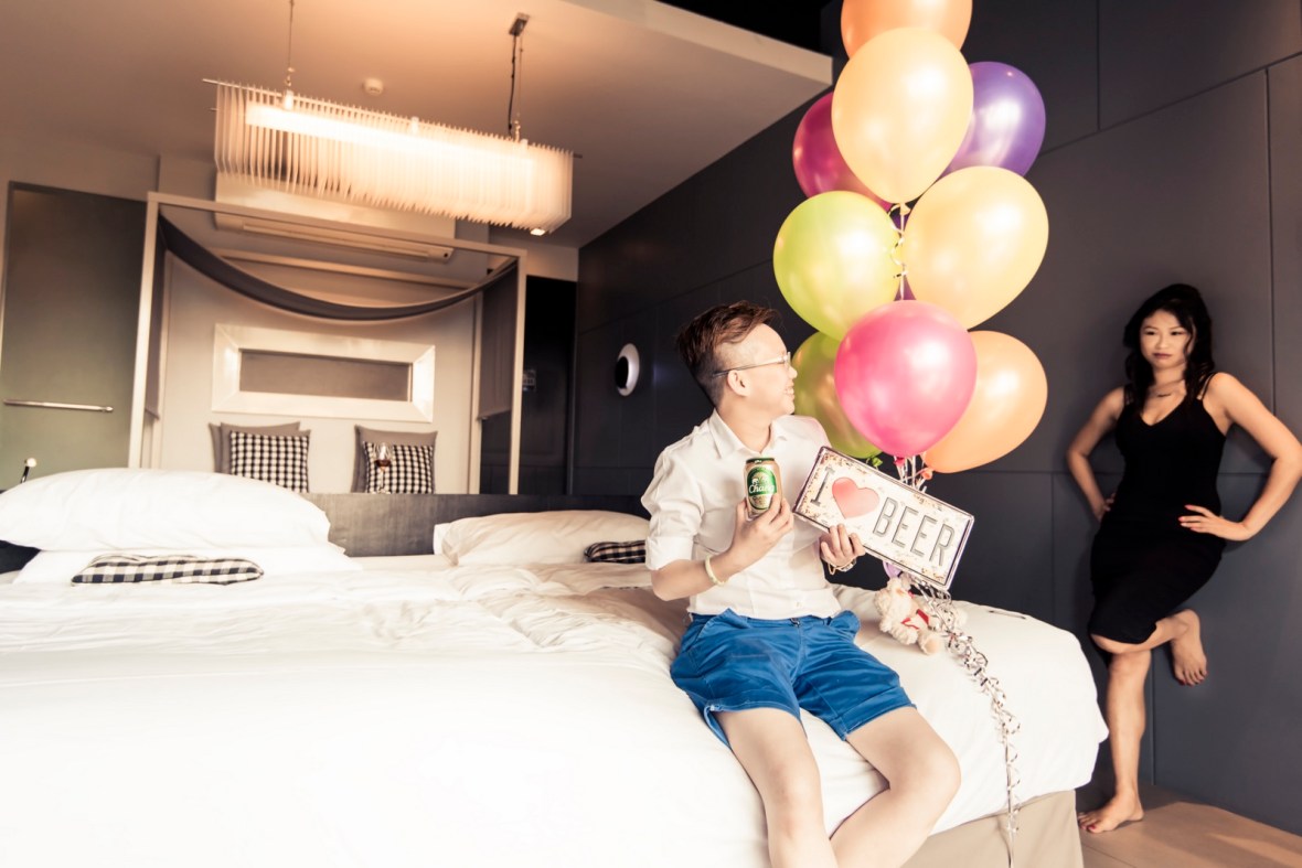 Honeymoon at foto hotel kata beach phuket thailand