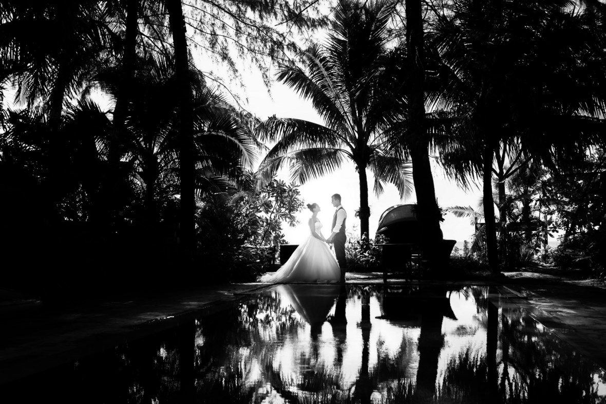 post wedding photo session at khao lak Phang nga Thailand